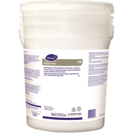 Diversey Suma Klear A10 5 Gal. Auto-Dosed Rinse Aid Dishwasher 957271100